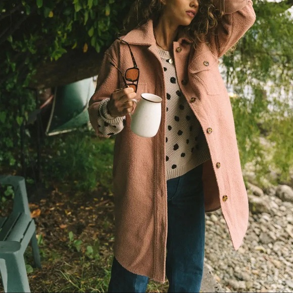 Panama Shacket in Bittersweet - Picture 3 of 5